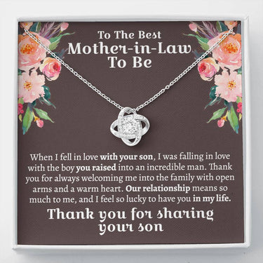 Mother In Law To Be Love Knot Necklace - Love You This Much